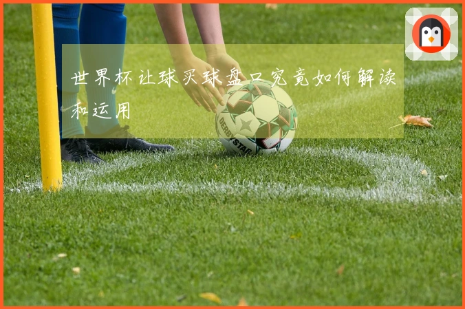 世界杯让球买球盘口究竟如何解读和运用